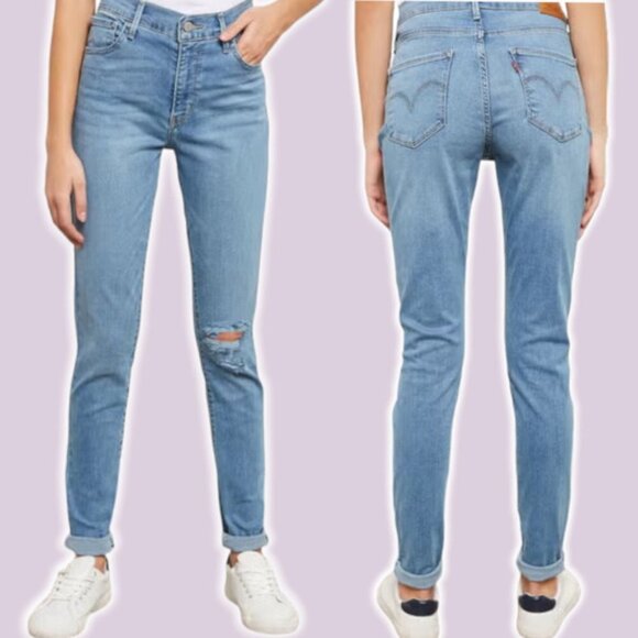 LEVI'S Premium 720 Super Skinny Ripped Knee Jean Sz 29 - Picture 1 of 7